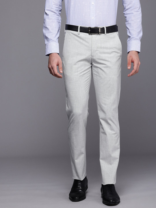 Louis Philippe Men Super Slim Fit Formal Trousers