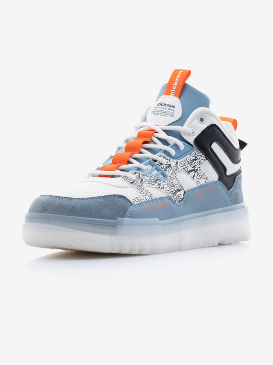 Nickron Men Round Toe Leather Sneakers