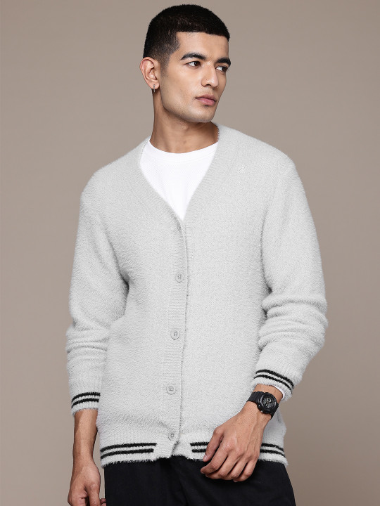 Roadster The Life Co. Long Sleeves Fuzzy Cardigan