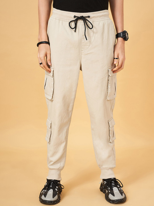 Street 808 by Pantaloons Men Pure Cotton Cargo Jogger