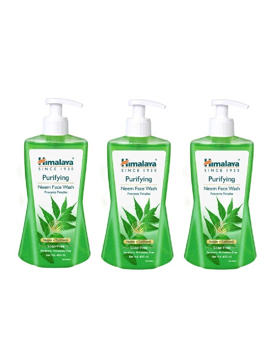 Set of 3 Purifying Neem Face Wash to Prevent Pimples - 400 ml Each deal from myntra Set of 3 Purifying Neem Face Wash to Prevent Pimples - 400 ml Each deal from myntra