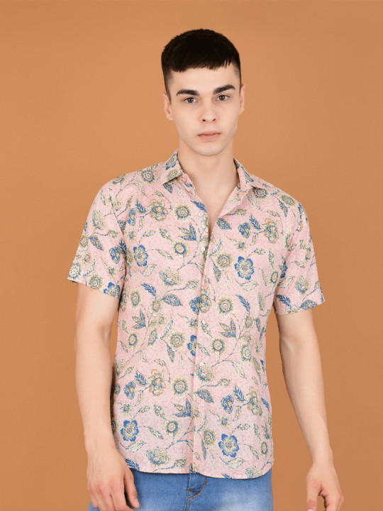 Boholyfe Comfort Cotton Printed Casual Shirt