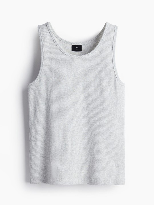Slim Fit Ribbed Vest Top