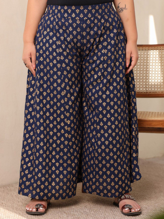 Juniper Women Floral Printed Flared Palazzos