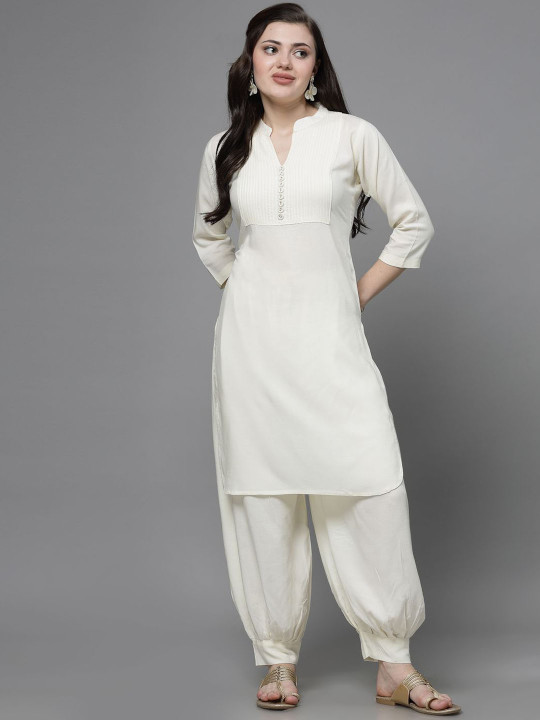Clora Creation Women Yoke Design Regular Kurta with Salwar
