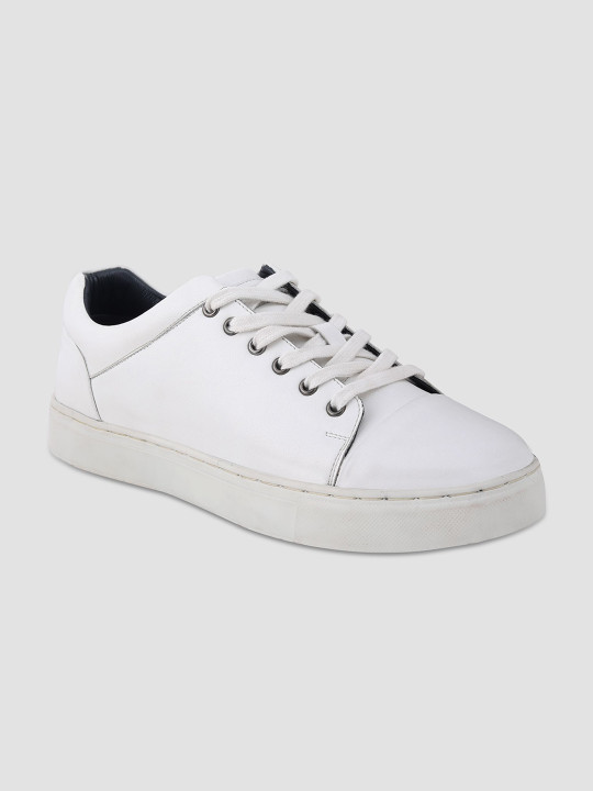 EZOK Men Leather Slip-On Sneakers