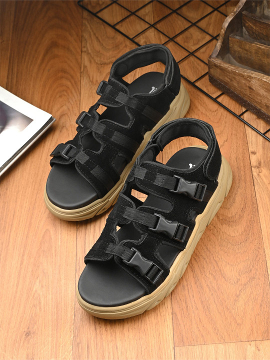 Roadster The Lifestyle Co. Men Black Sports Sandals