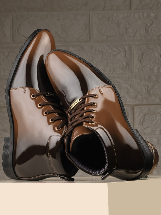 Vellinto Men Round Toe Regular Boots