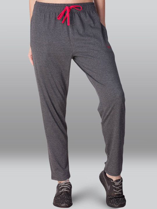 LYRA Women Cotton Mid-Rise Track Pants