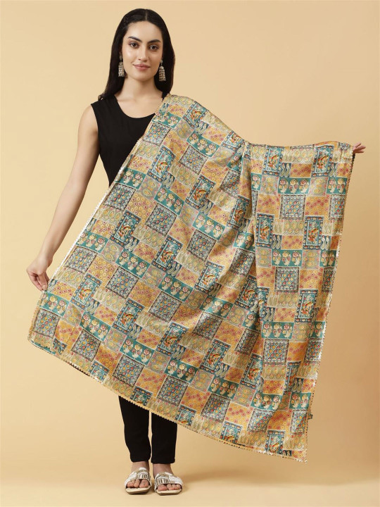 Moda Chales Ethnic Motifs Printed Dupatta
