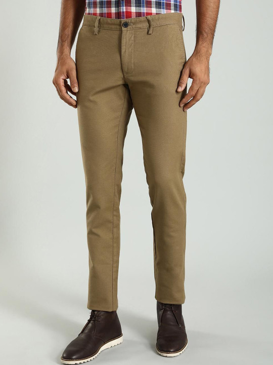 Indian Terrain Men Brooklyn Slim Fit Trousers