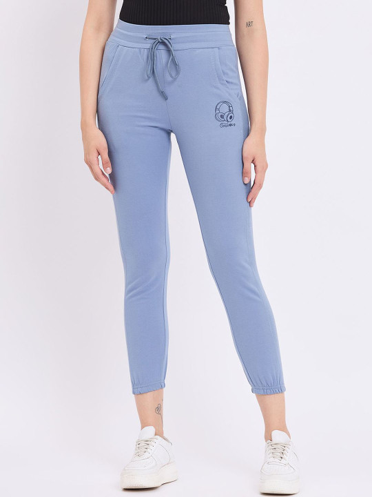Duke Women Slim Fit Pure Cotton Joggers