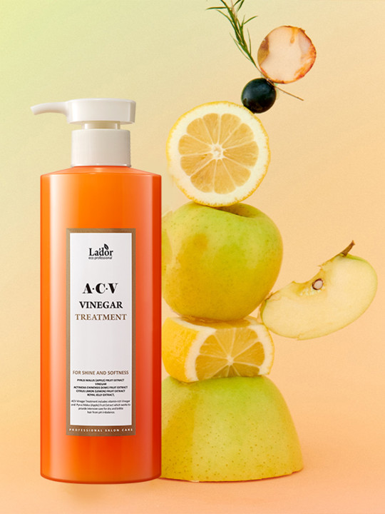Lador ACV Vinegar Treatment Conditioner with Apple Cider Vinegar for Smooth Hair - 430ml