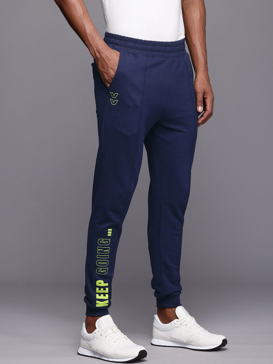 HRX by Hrithik Roshan Typography Printed Anti Odour Slim Fit Joggers