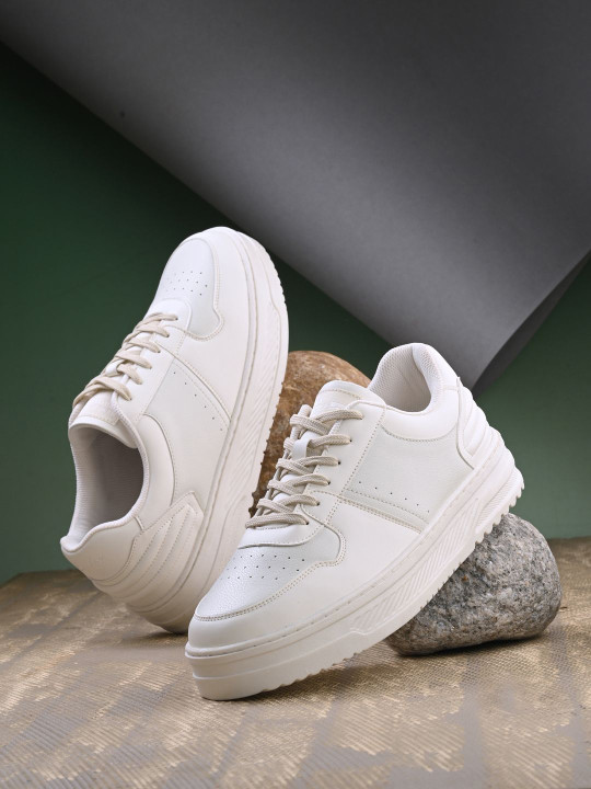 SPYKAR Men Colourblocked PU Sneakers