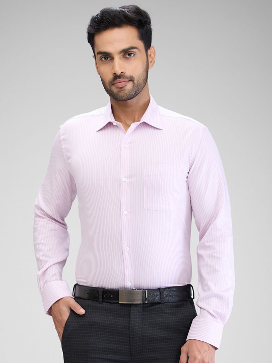Park Avenue Men Slim Fit Opaque Striped Formal Shirt