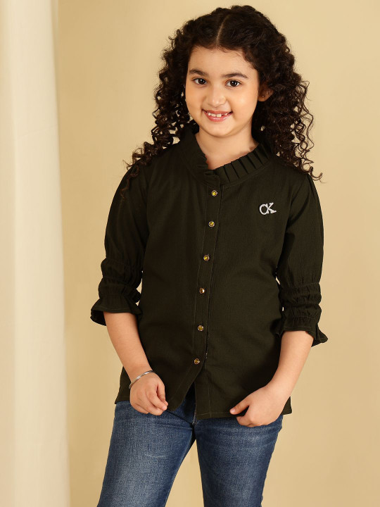 BAESD High Neck Shirt Style Top