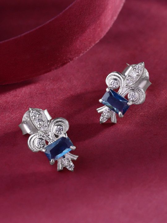 Unniyarcha Stones-Studded Contemporary Drop Earrings