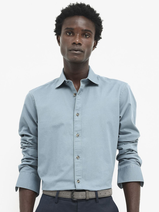 RARE RABBIT Men Arlet Regular Fit Spread Collar Shirt