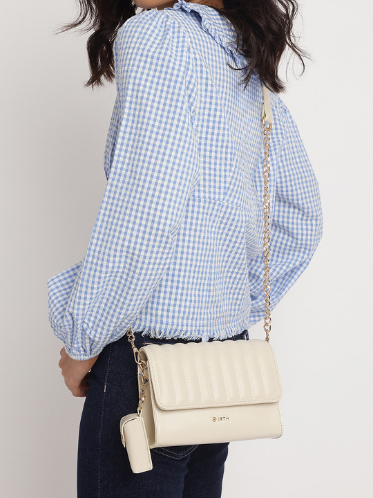 IRTH by House of Titan Quilted Sling Bag with Pouch