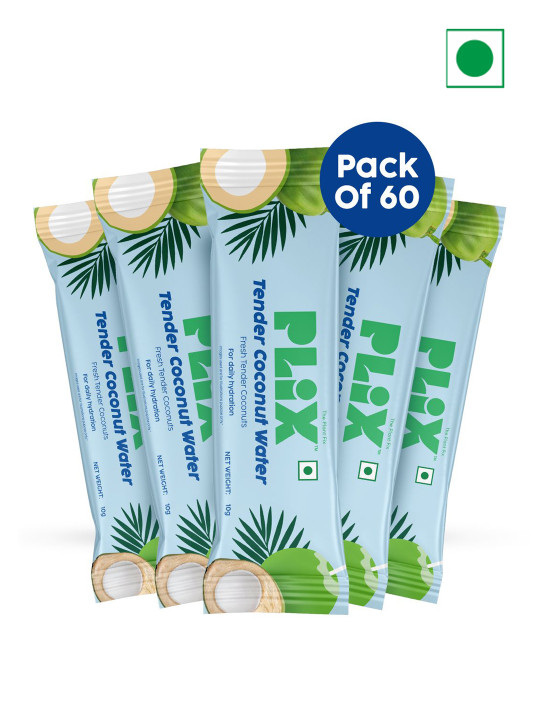 PLIX THE PLANT FIX Set Of 60 Tender Coconut Water Premix Powder - 10g Each