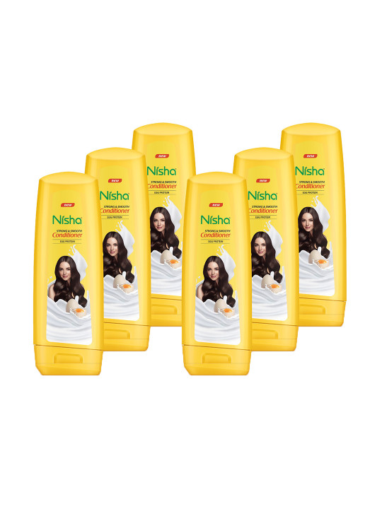 Nisha Set Of 6 Egg Protein Hair Conditioner - 80 ml Each
