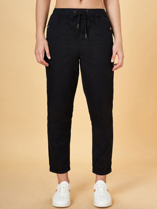 Honey by Pantaloons Women Cotton Mid-Rise Jogger
