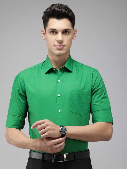 Arrow Originals Manhattan Slim Fit Textured Pure Cotton Formal Shirt