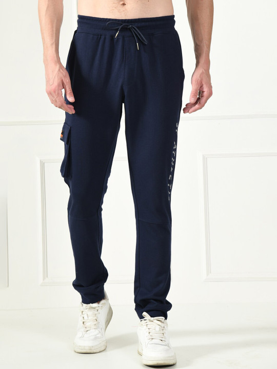 STARFOX Men Printed Cotton Cargo Joggers