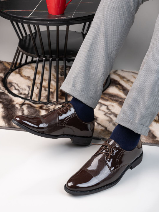 Hydes N Hues Men Round Toe Formal Derbys