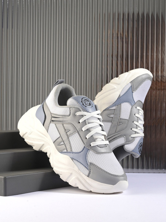 Roadster The Lifestyle Co. Men Colourblocked Round Toe Comfort Insole Lightweight Sneakers