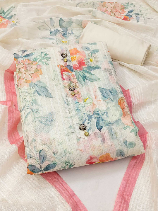 Peachmode Printed Unstitched Dress Material