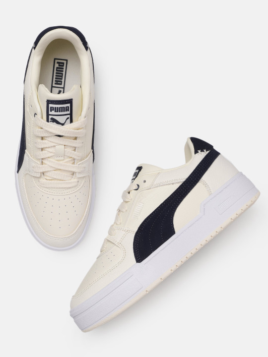 Puma Unisex Colourblocked CA Pro NBK Leather Sneakers