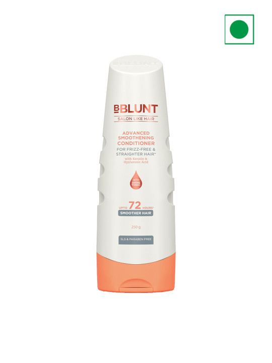 BBLUNT Advanced Smoothening with Keratin & Hyaluronic Acid Conditioner - 250 g