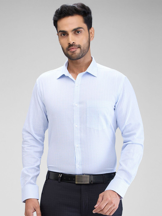 Park Avenue Men Slim Fit Grid Tattersall Checks Opaque Checked Casual Shirt
