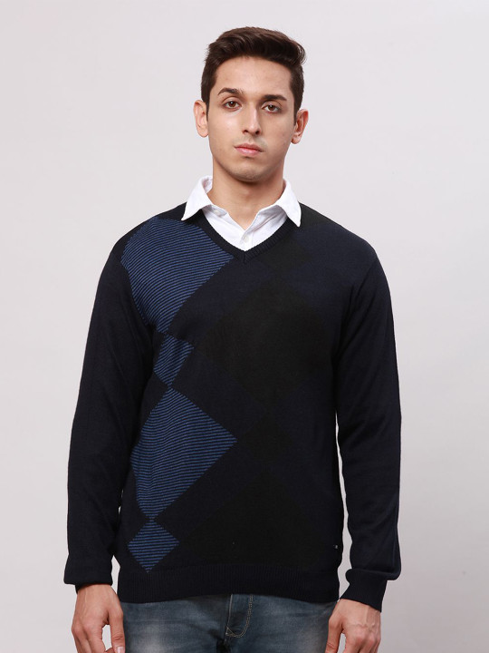 Park Avenue Men Striped Pullover