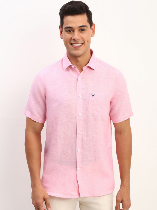 Allen Solly Men Solid Slim Fit Casual Shirt