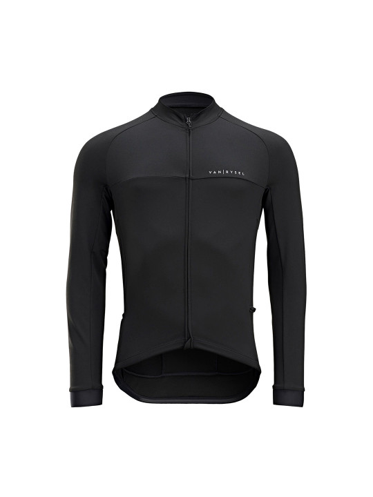 Decathlon Vanrysel - Men Black RC100 Breathable Road Cycling Jersey