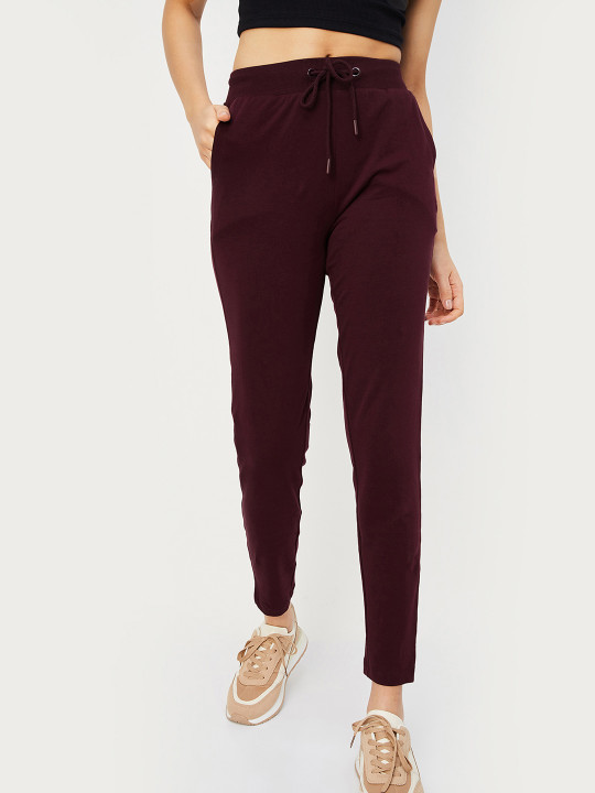 max Women Solid Sports Track Pants