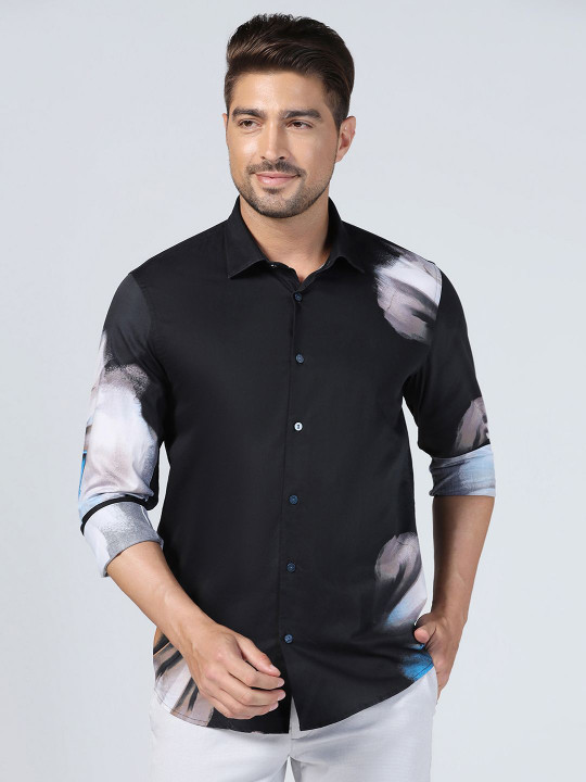 Blackberrys Men Slim Fit Opaque Casual Shirt