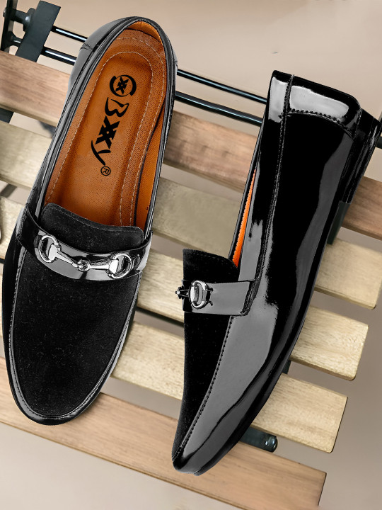 Bxxy Men Faux Leather Formal Loafers