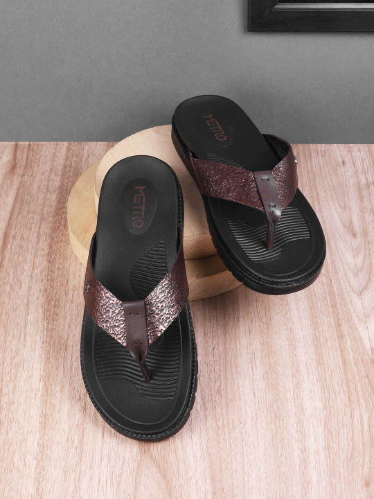 Metro Men Leather Comfort Sandals