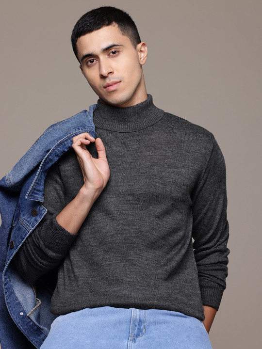 Roadster Men Turtle Neck Pullover