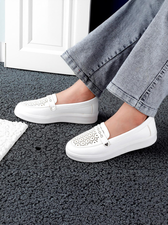 DressBerry Women Synthetic Leather Slip-On Loafer Shoes