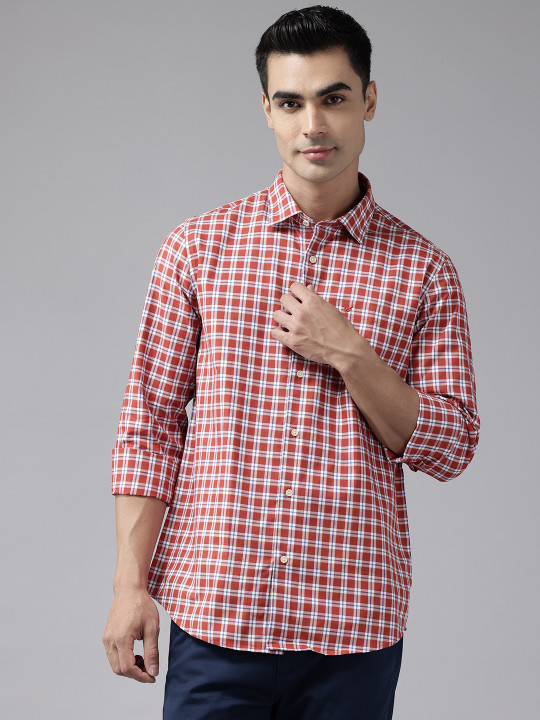 Blackberrys Checked Pure Cotton Slim Fit Shirt