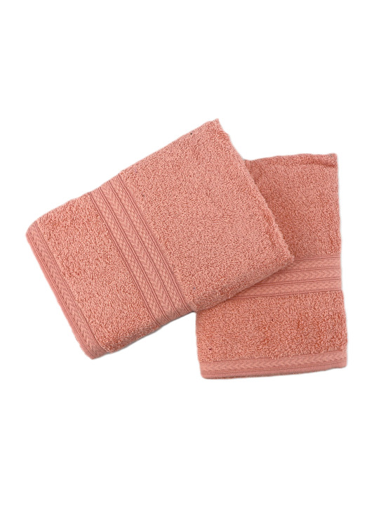 BOMBAY DYEING Tulip Pink 2 Piece 450 GSM Pure Cotton Hand Towels