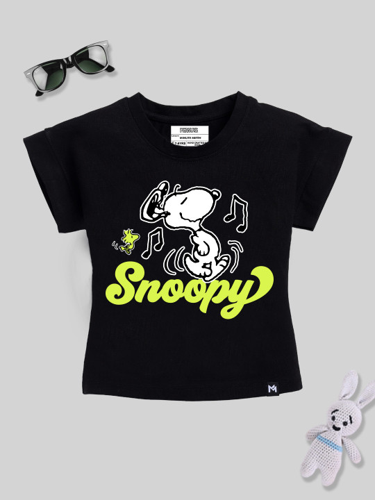 YK X Minute Mirth Peanuts Printed Extended Sleeves Cotton Tshirt
