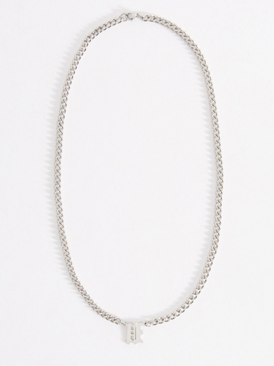 THE BEAR HOUSE Men Silver Stainless Steel Chain