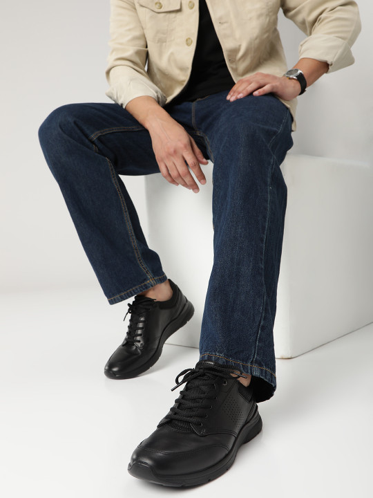 ECCO Men Irving Leather Casual Sneakers