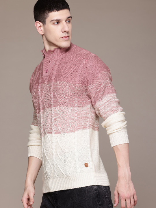 Price History of Roadster Men Cable Knit Colourblocked Pullover (S
